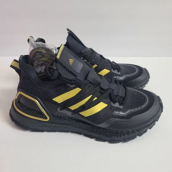 NEW Adidas Ultraboost 20 Lab Running Shoes H03051 Size 6.5 Black Gold
