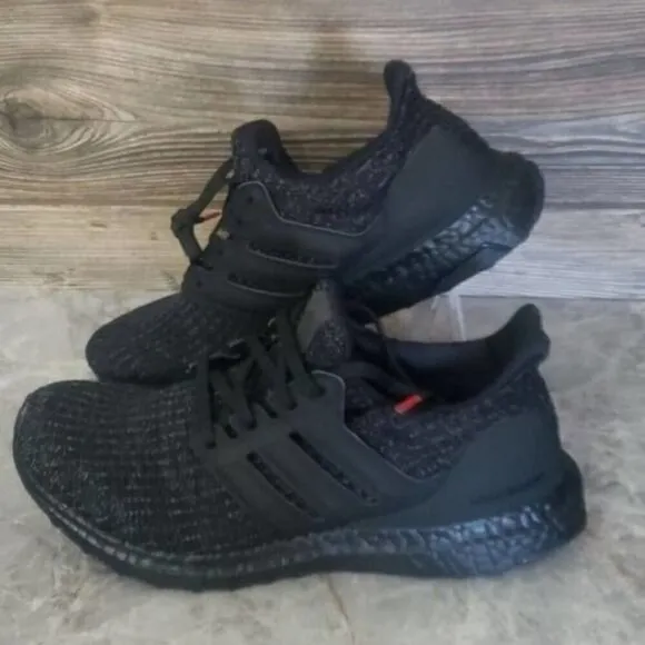 New Adidas Ultraboost Black Running Sneakers Athletic Gym Workout Casual Shoes