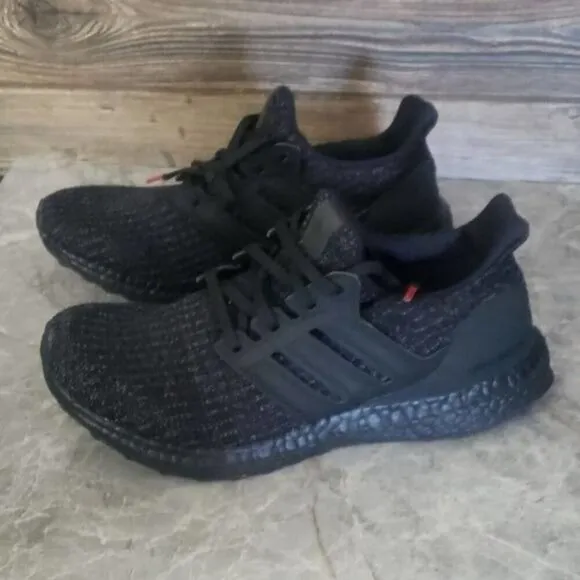 New Adidas Ultraboost Black Running Sneakers Athletic Gym Workout Casual Shoes