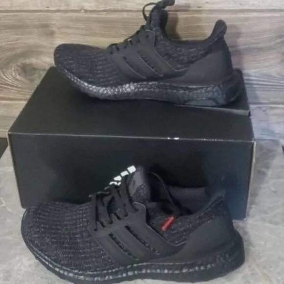 New Adidas Ultraboost Black Running Sneakers Athletic Gym Workout Casual Shoes