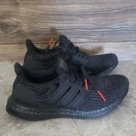 New Adidas Ultraboost Black Running Sneakers Athletic Gym Workout Casual Shoes