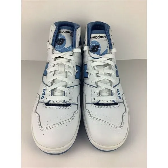 New Balance 650 White University Blue Men Shoes Size 12  High Top BB650RCK New