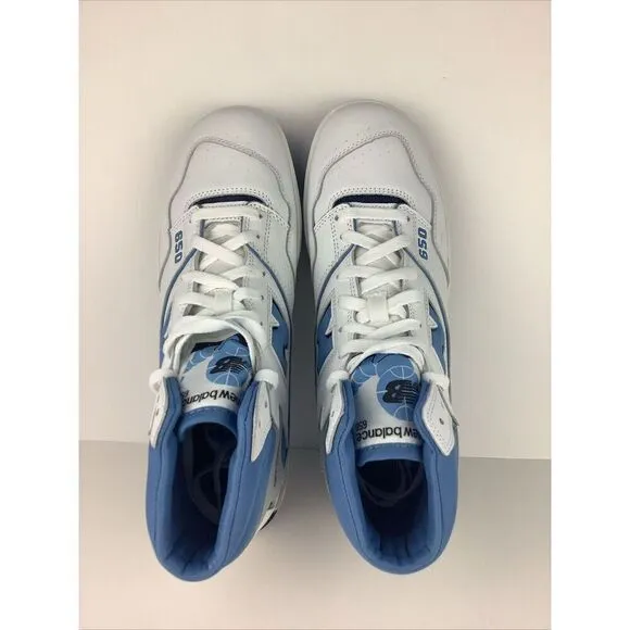 New Balance 650 White University Blue Men Shoes Size 12  High Top BB650RCK New