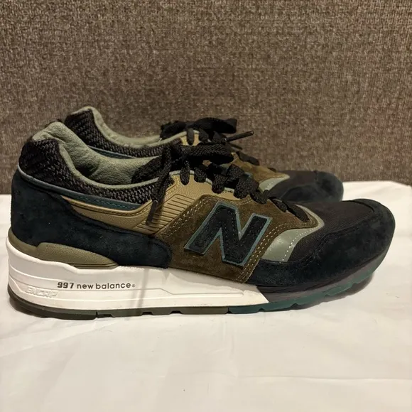 New Balance 997 Black Green Mens Size 6.5 Military Pack M997PAA Athlete Comfort