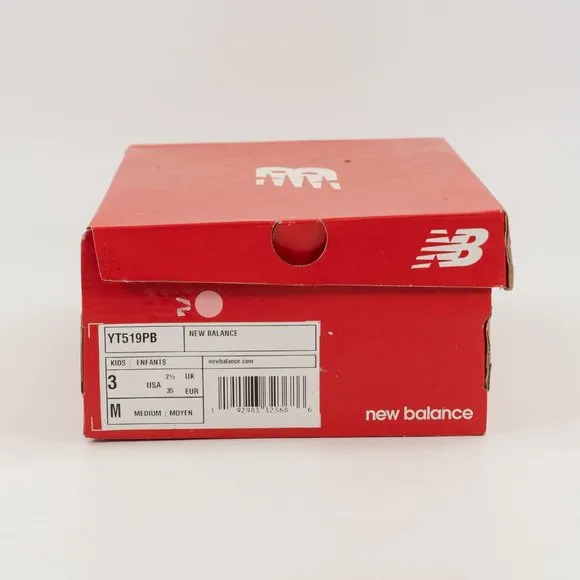 New Balance Boy's 611 Grey Strap Sneaker YT519PB size 3