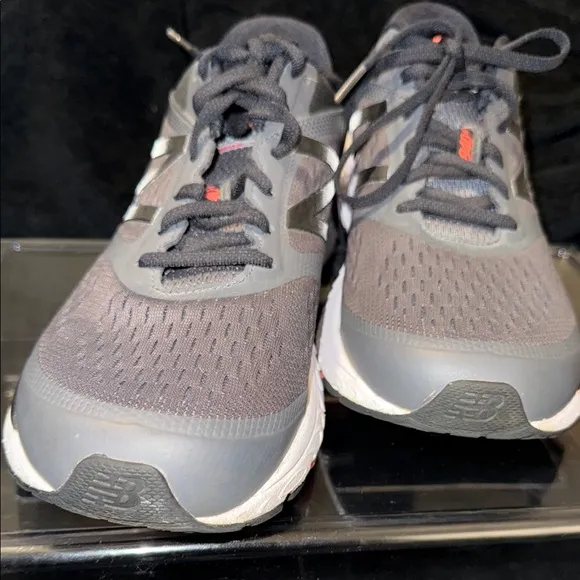 New Balance Charcoal and Black Athletic Sneakers