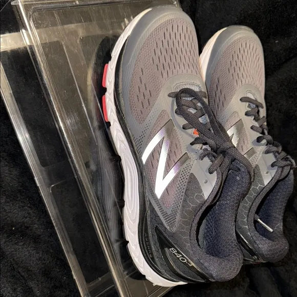 New Balance Charcoal and Black Athletic Sneakers