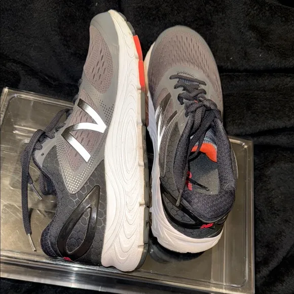 New Balance Charcoal and Black Athletic Sneakers
