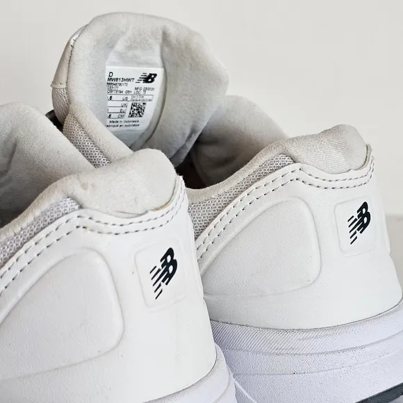 New Balance Leather Men's 813 V1 Hook Loop Walking Shoe White Sneakers Size 9.5
