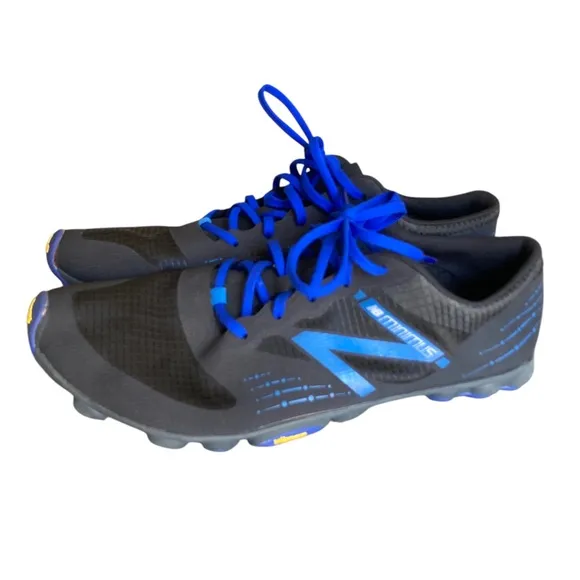 New Balance Minimus Men Black and Blue Athletic Shoes