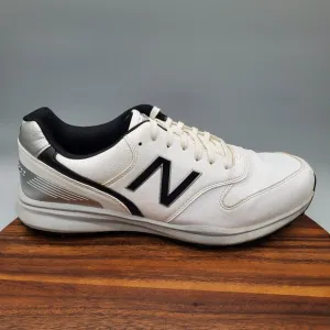 New Balance Sweeper Golf Shoes Men 15 D White Leather Waterproof Spiked Sneakers