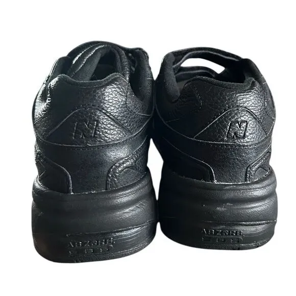 NEW BALANCE 927 Mens READ 12 2E Black Leather Strap Walking Comfort Shoe MW927VK