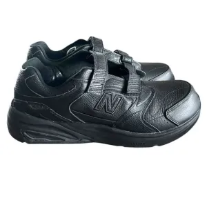 NEW BALANCE 927 Mens READ 12 2E Black Leather Strap Walking Comfort Shoe MW927VK