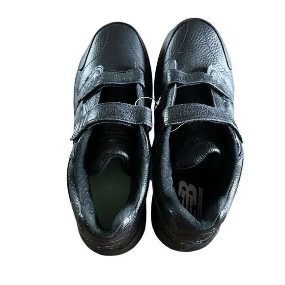 NEW BALANCE 927 Mens READ 12 2E Black Leather Strap Walking Comfort Shoe MW927VK