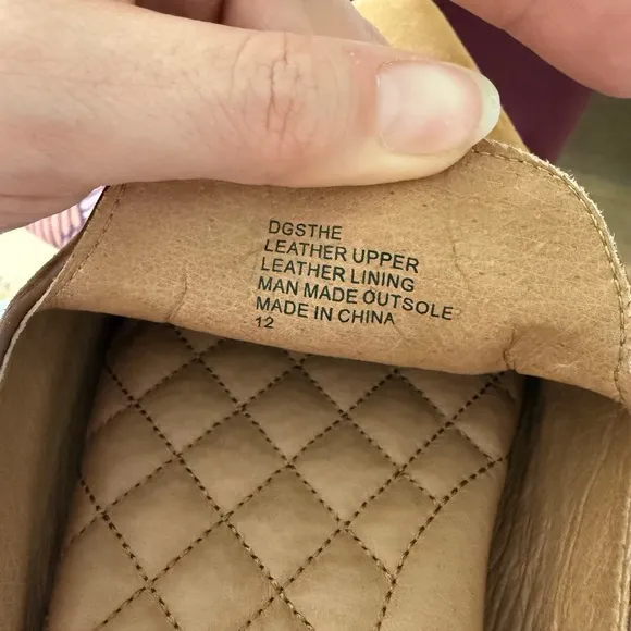 New Birdies Women's Tan Suede Slip-On Shoes - Size 12