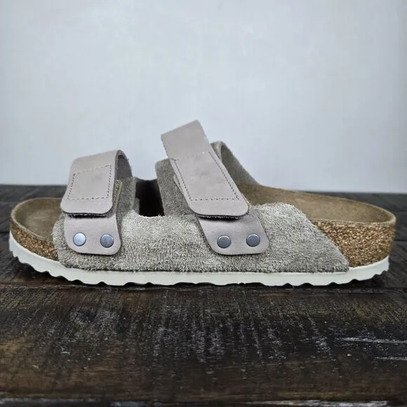 NEW Birkenstock Uji Womens Size 5 EU 36 Narrow Double Strap Sandals Gray