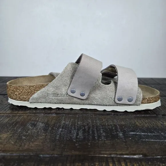 NEW Birkenstock Uji Womens Size 5 EU 36 Narrow Double Strap Sandals Gray