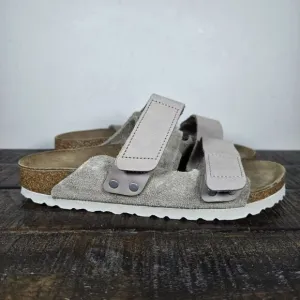 NEW Birkenstock Uji Womens Size 5 EU 36 Narrow Double Strap Sandals Gray