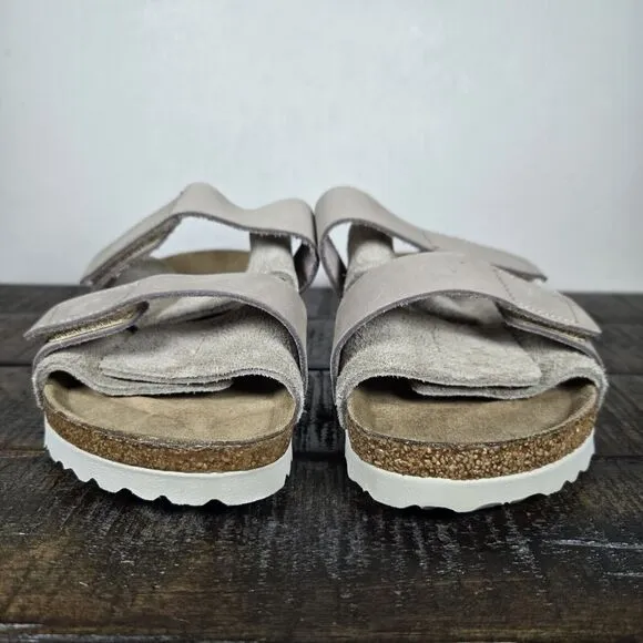 NEW Birkenstock Uji Womens Size 5 EU 36 Narrow Double Strap Sandals Gray