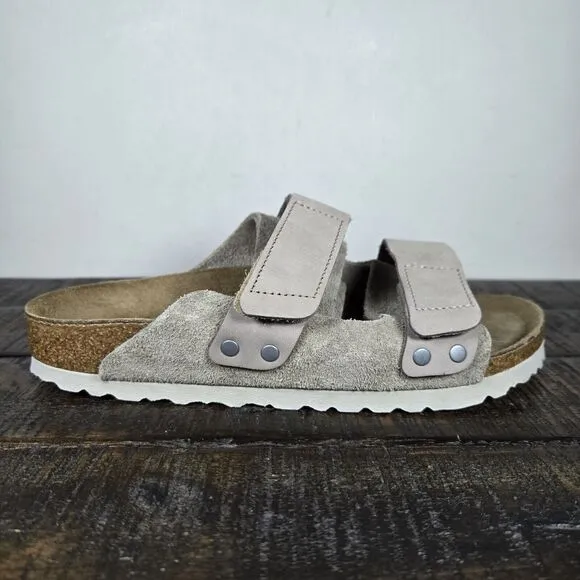 NEW Birkenstock Uji Womens Size 5 EU 36 Narrow Double Strap Sandals Gray