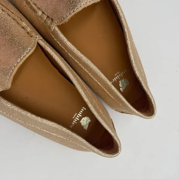 New Bobbies Paris Gold Driving Loafers Shoe Womens 40 US 9.5 Tassel Office Work