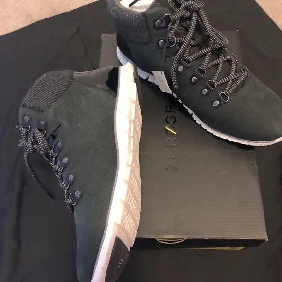 New Cole Haan ZERØGRAND Hiker WP Waterproof Leather Shearling Cushioned Boot 10B