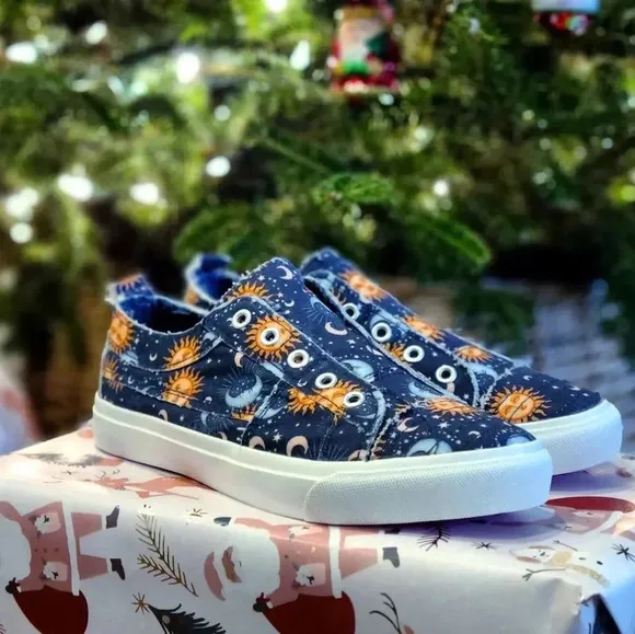 New Corkys Babalu Sun &amp; Moon Slip-On Tennis Shoes