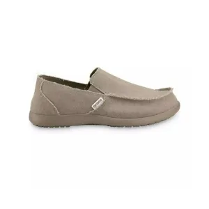 NEW CROCS Men’s Size 7 Original Santa Cruz KHAKI‎ Loafers Canvas Shoes NWOB