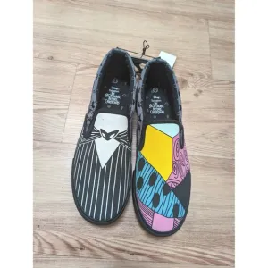 New Disney The Nightmare Before Christmas Jack Sally Slip On Sneakers Shoes 10.5