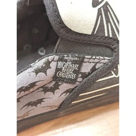 New Disney The Nightmare Before Christmas Jack Sally Slip On Sneakers Shoes 10.5
