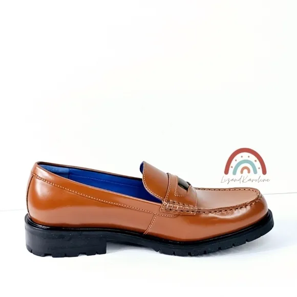 New! Free People Liv Leather Penny Loafers