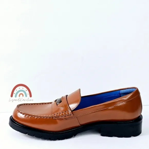 New! Free People Liv Leather Penny Loafers