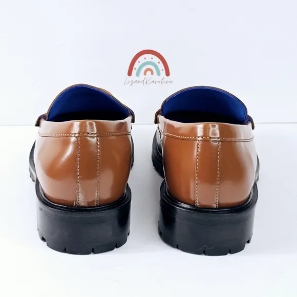 New! Free People Liv Leather Penny Loafers