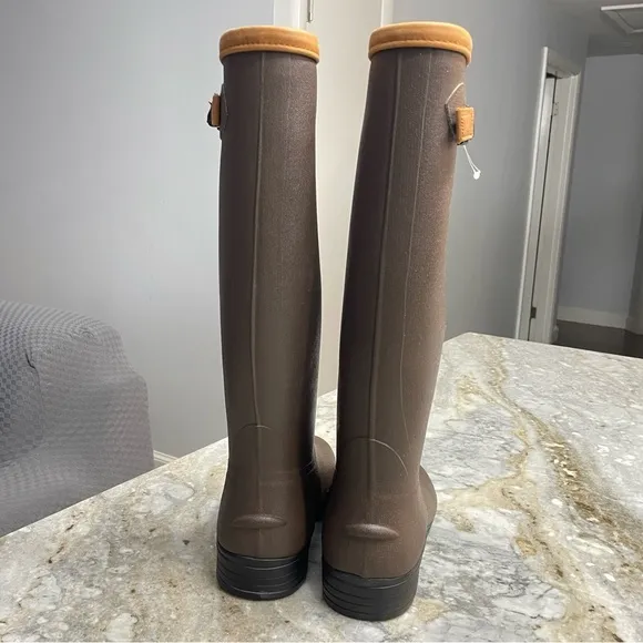 NEW LaCrosse 16&quot; Alpha Philly Waterproof  Rain Boots in Brown Women’s size 6