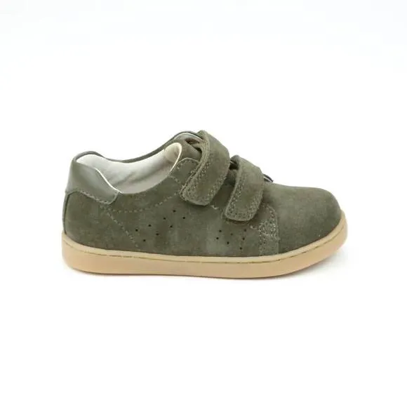 NEW L'AMOUR kid's kyle double strap sneaker in cargo green