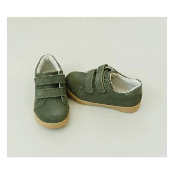 NEW L'AMOUR kid's kyle double strap sneaker in cargo green