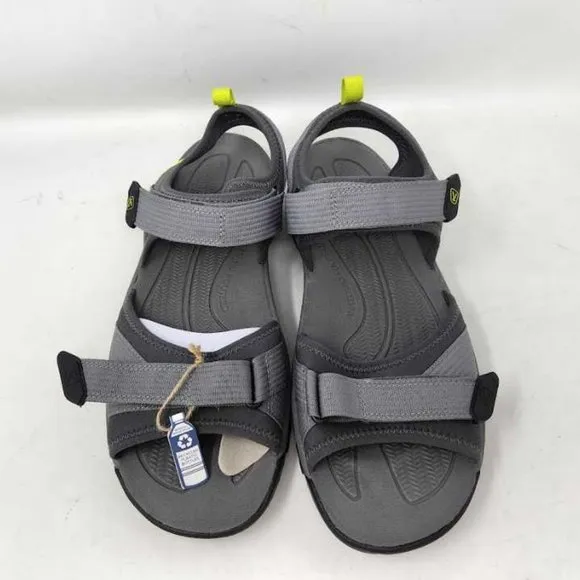 New men's 13 Keen Targhee III Open Toe H2 water hiking sandals shoes Steel Grey