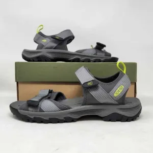 New men's 13 Keen Targhee III Open Toe H2 water hiking sandals shoes Steel Grey