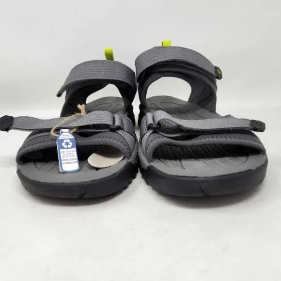 New men's 13 Keen Targhee III Open Toe H2 water hiking sandals shoes Steel Grey