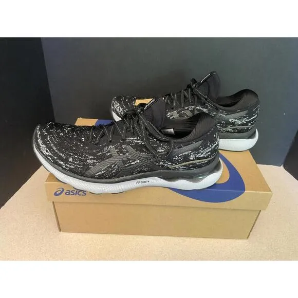 New! Mens Asics Gel-Nimbus 24 MK Black/Black Running Shoes. Size 10. Awesome!