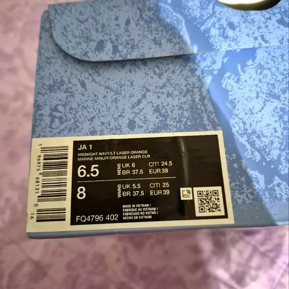 New Nike Ja Morant Basketball Shoes - Navy and Yellow