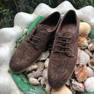 NEW Palm Tree Brown Lace Up Loafers
