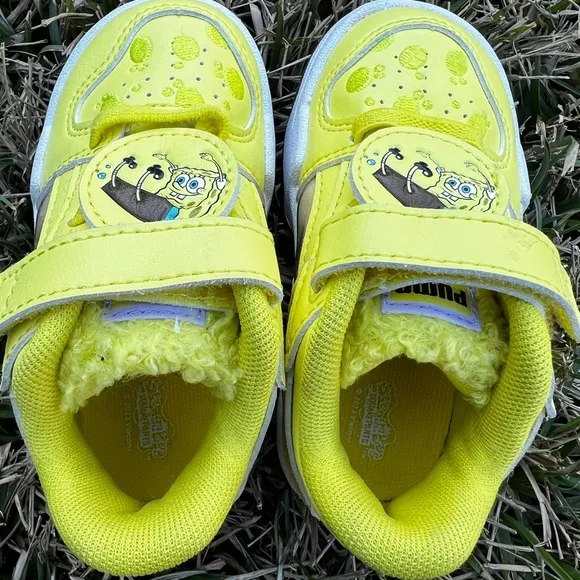 NEW Puma Slipstream Spongebob Yellow size 5c Toddler shoes