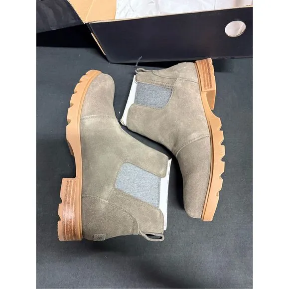 New Sorel Emelie III Chelsea Waterproof Boots 10.5 Major Gum 2