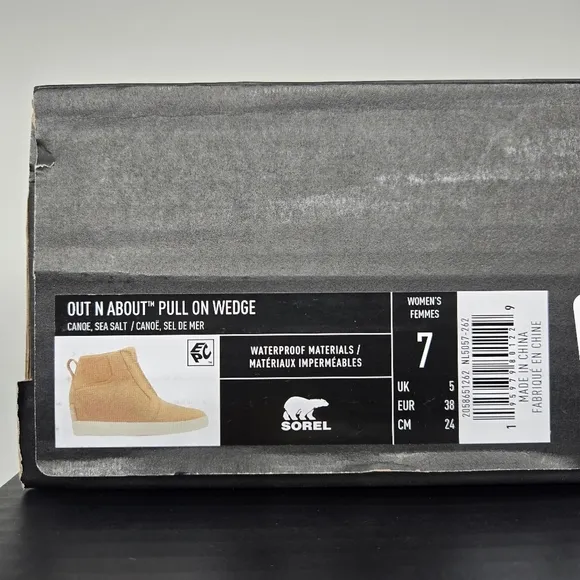 New Sorel Out N About™ Pull-On Wedge Boots Women's Shoes Size 7