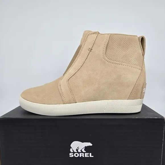 New Sorel Out N About™ Pull-On Wedge Boots Women's Shoes Size 8