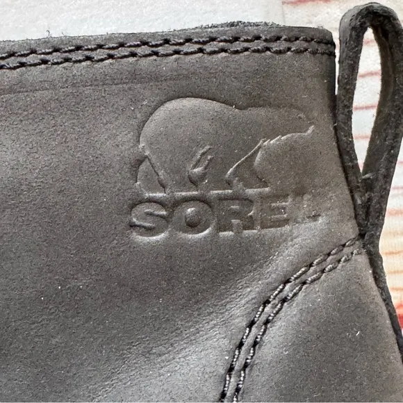 New Sorel Waterproof Chelsea Boots in Black Sz 8