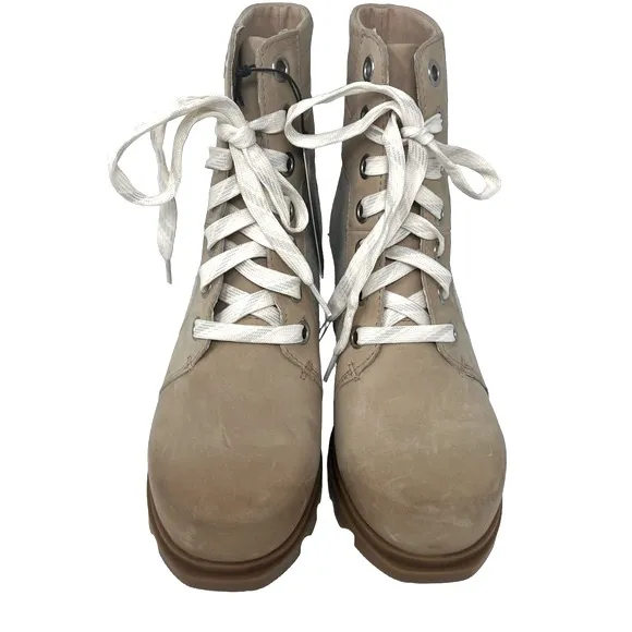 NEW Sorel women boots Joan of Arctic Lexie Wedge Natural Tan waterproof
