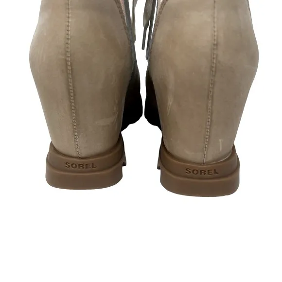NEW Sorel women boots Joan of Arctic Lexie Wedge Natural Tan waterproof