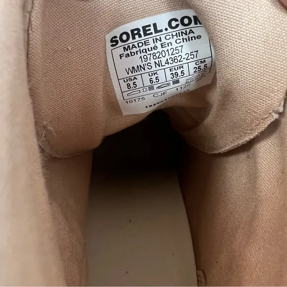 NEW Sorel women boots Joan of Arctic Lexie Wedge Natural Tan waterproof